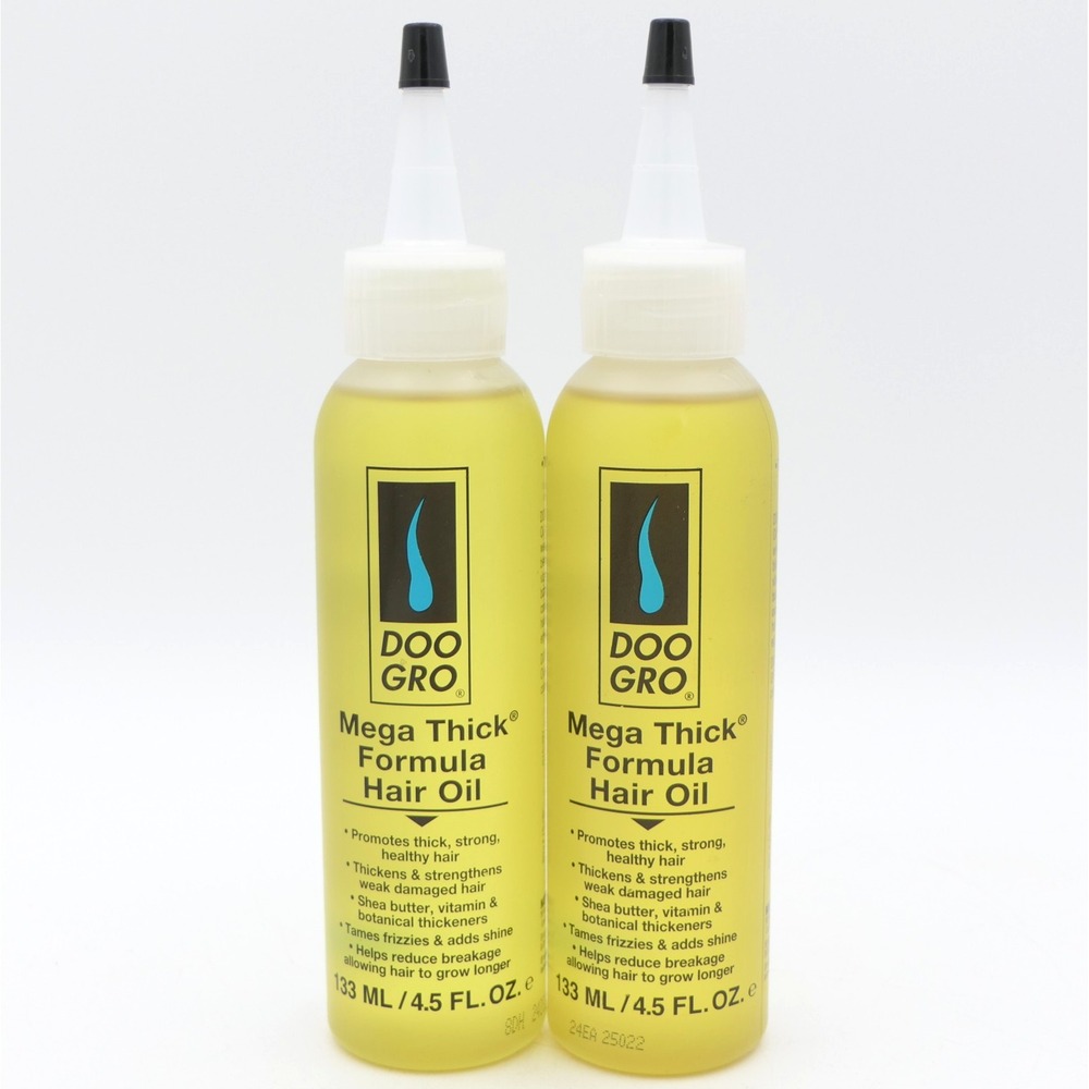 Doo Gro Mega Thick Formula Hair Oil 2 Pack 4.5 fl oz Ea Multi-Benefit Treatment